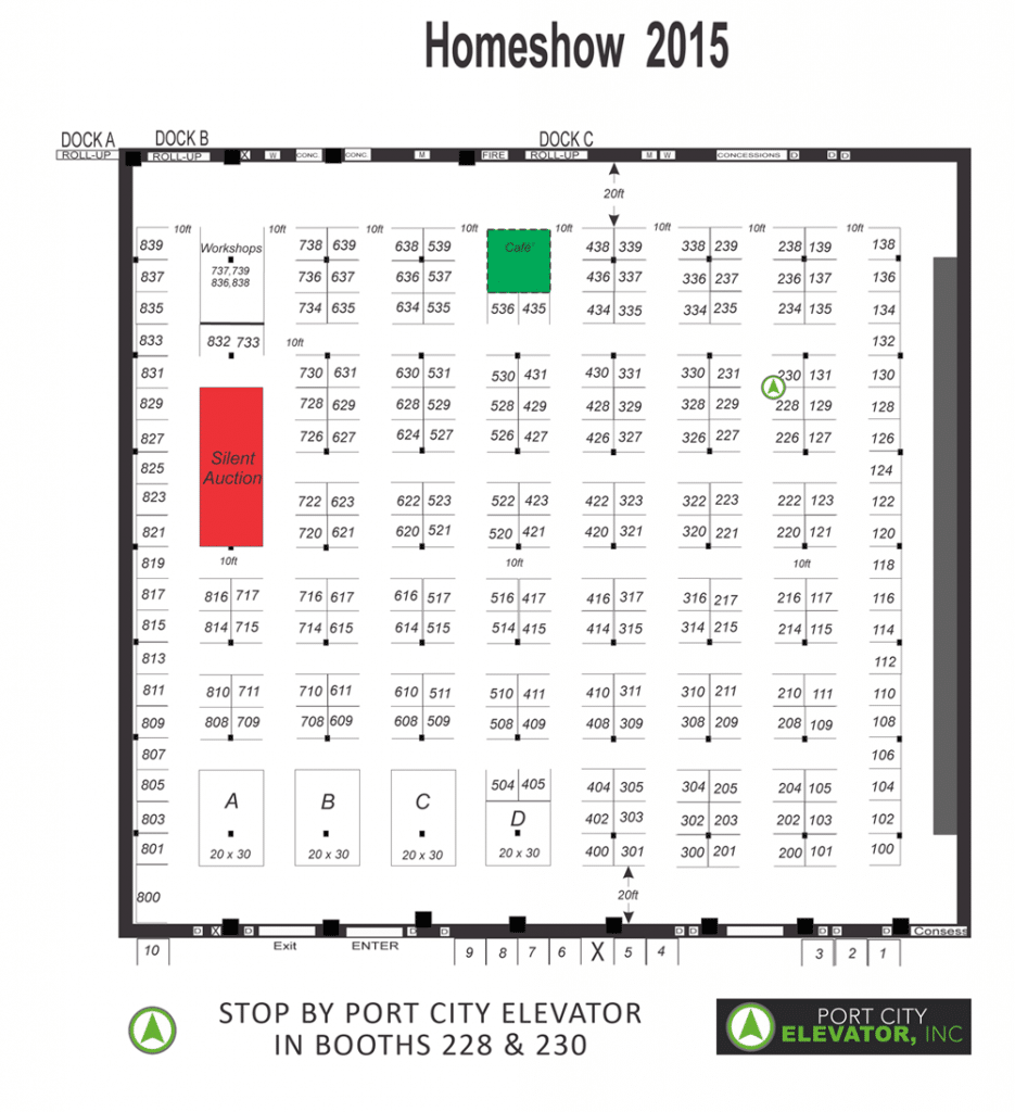 2015-Home-Expo-Myrtle-Beach-Exhibitor-Vendor-Map