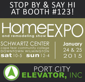 Port City Elevator Home Expo 2015 Booth 123